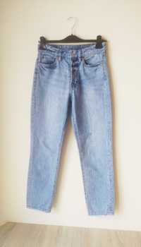 Jasnoniebieskie jeansy "mom jeans",wysoki stan,100 % cotton,H&M ,S/36