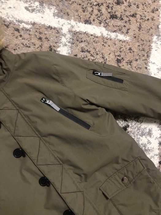 Подовжена куртка-парка на хлопчика 8-9 років