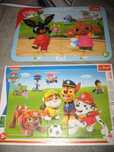 5 puzzli dla dzieci Paw Patrol i Peppa