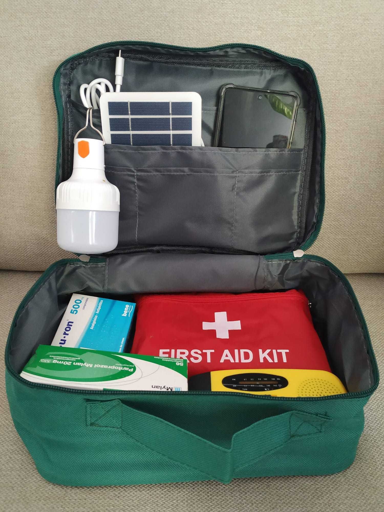 Kit de emergência básico com Kit médico NOVO