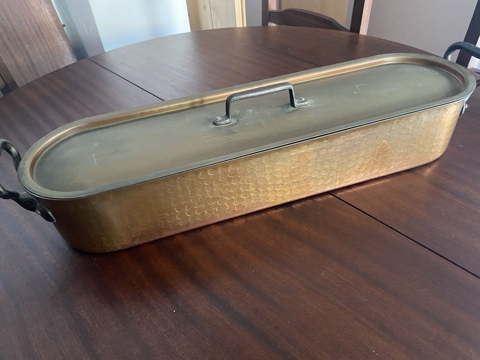 Panela peixeira de cobre 62 cm