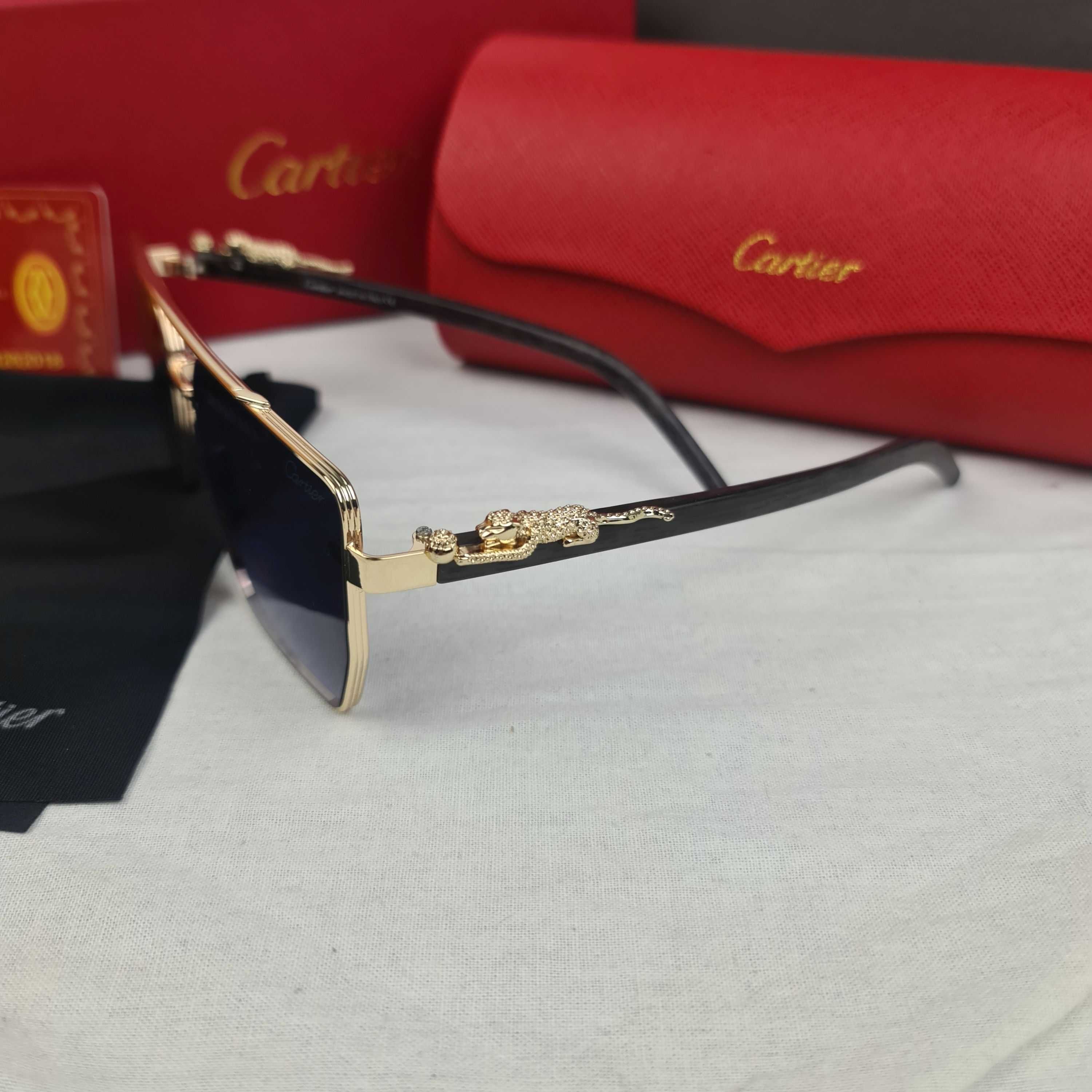 Okulary przeciwsłoneczne Zestaw Cartier logowane pudełko nowość lato