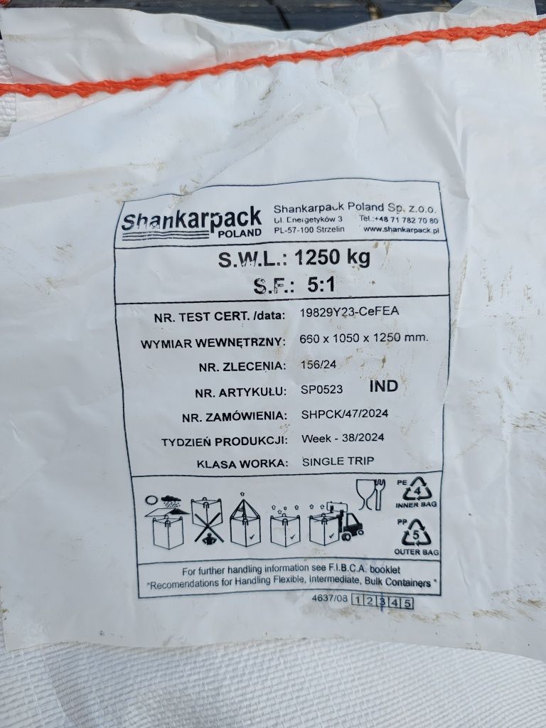 Bigbag worek na gróz 3sztuki