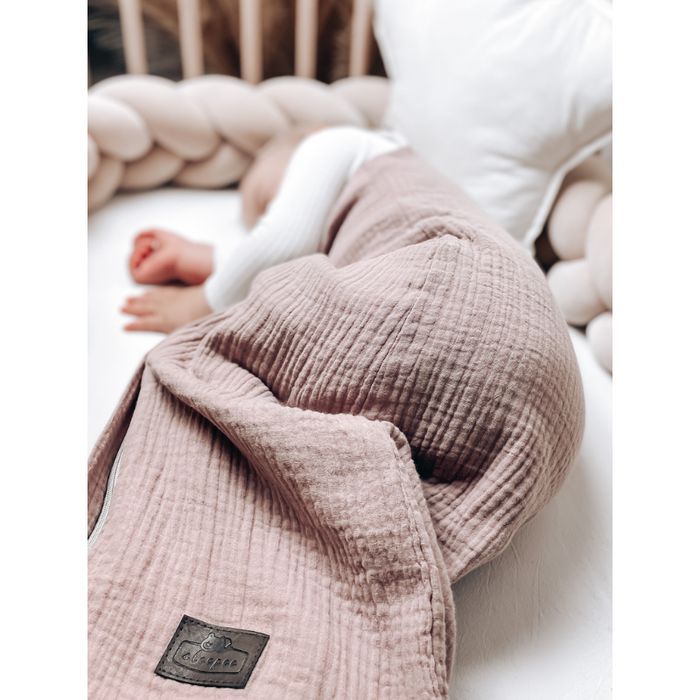 Dwustronny Śpiworek Muślinowy (0-4m) Rose - Sleepee