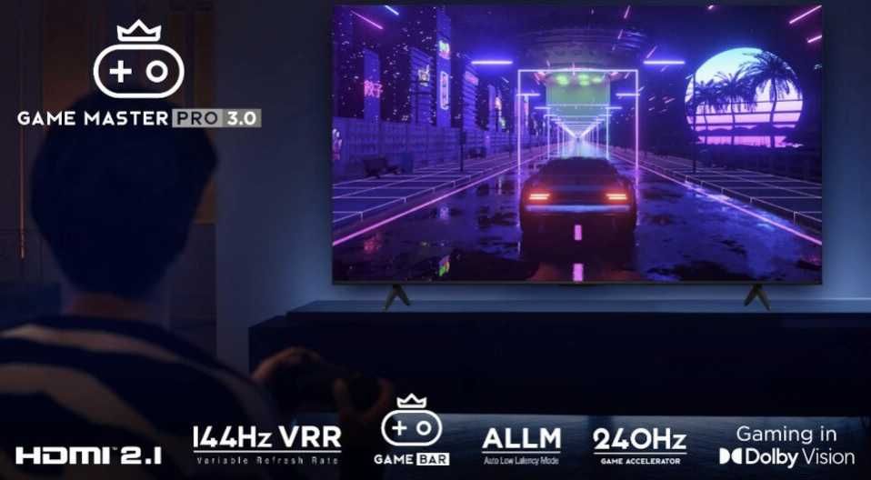 Telewizor TCL 65C69B QLED 4K Google, Dolby Vision Dolby Atmos HDMI 2.1