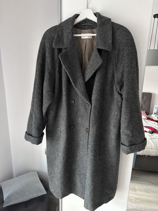 Vittoria Verani płaszcz wełna apaka szary dobry skład