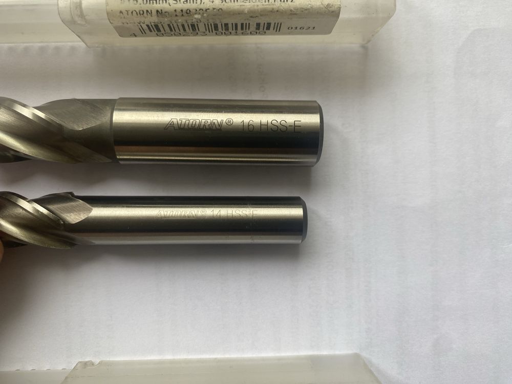 Frez CNC ATORN HSS-E DIN844N 14.0 mm. 16.0 mm. Nowe!