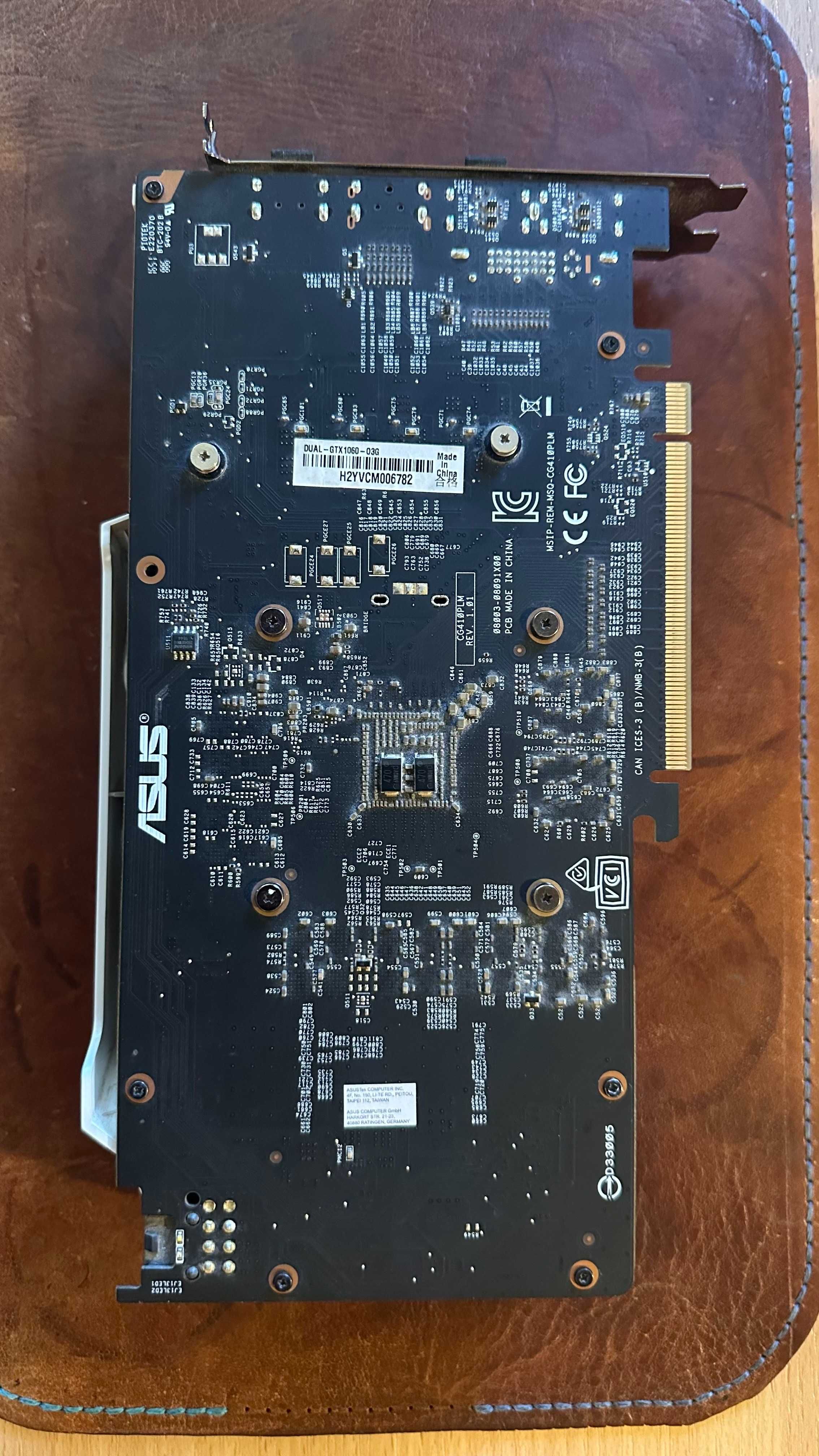 Видеокарта Asus GTX 1060 3GB ddr5 White