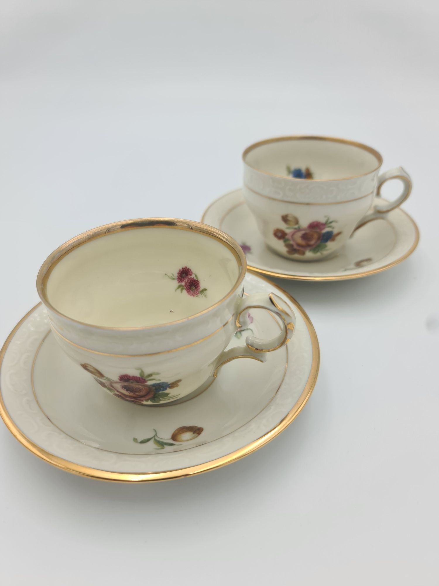 KPM Kjøbenhavns Denmark porcelana filiżanka z talerzykiem