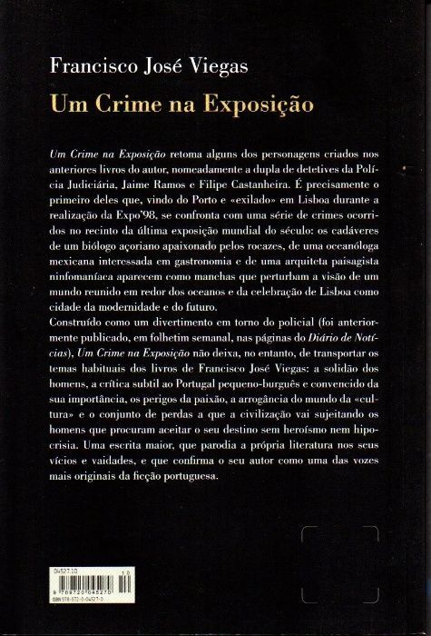 Livro - Um Crime na Exposição - Francisco José Viegas