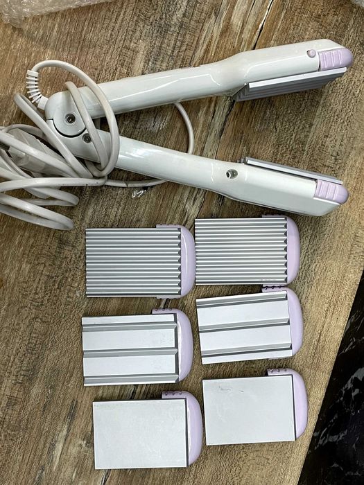 Плойка прес випрямляч з різними насадками (вафельна, хвильова, пряма)