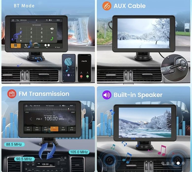 Nawigacja samochodowa CarPlay Android Auto kamera NOWA! SUPER PREZENT