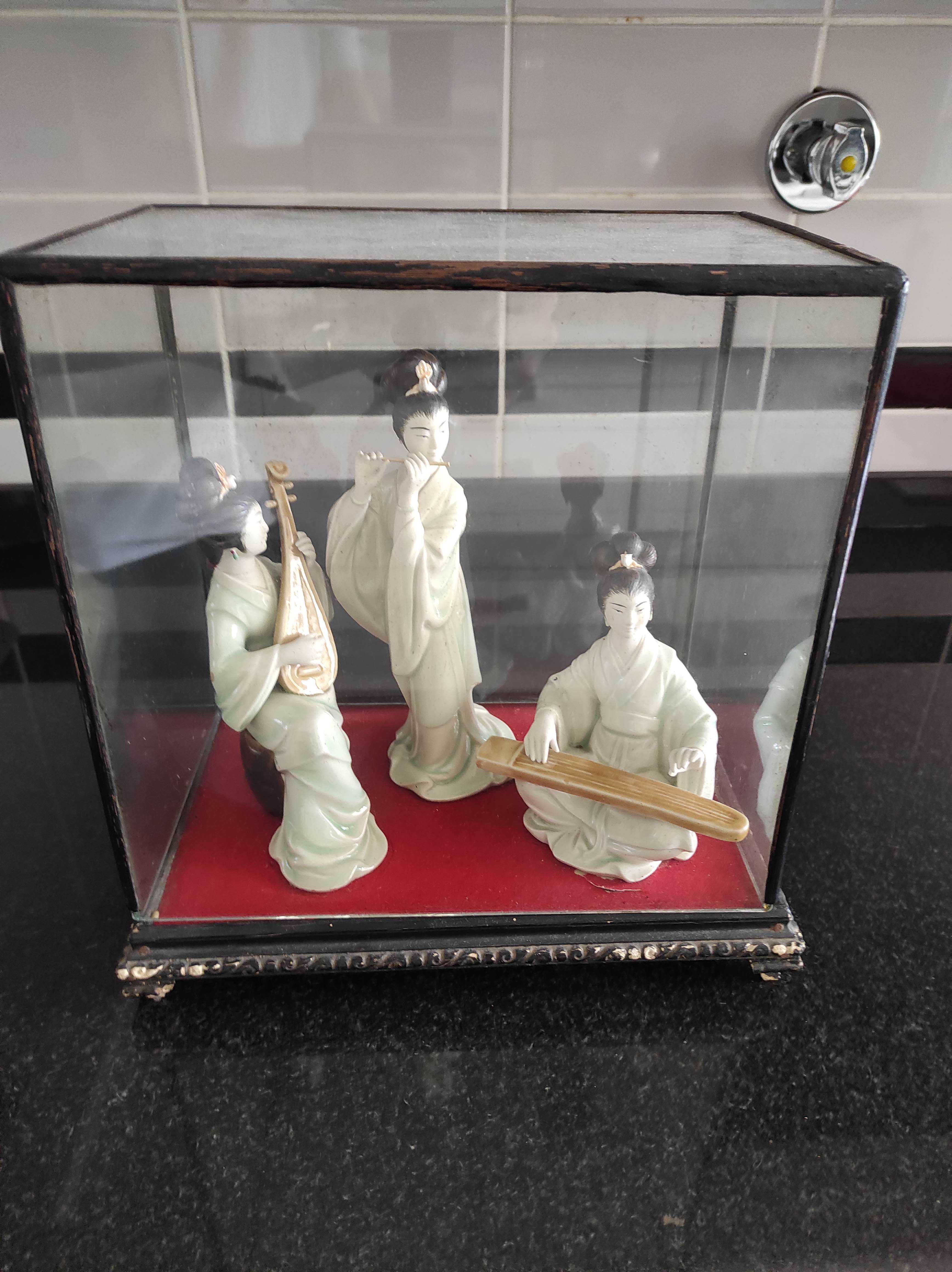 Bonecas cerâmica oriental 3 musas artistas