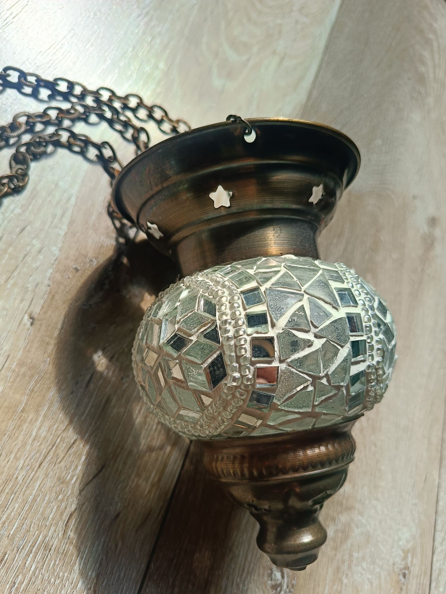 Orientalny lampion, świecznik kinkiet