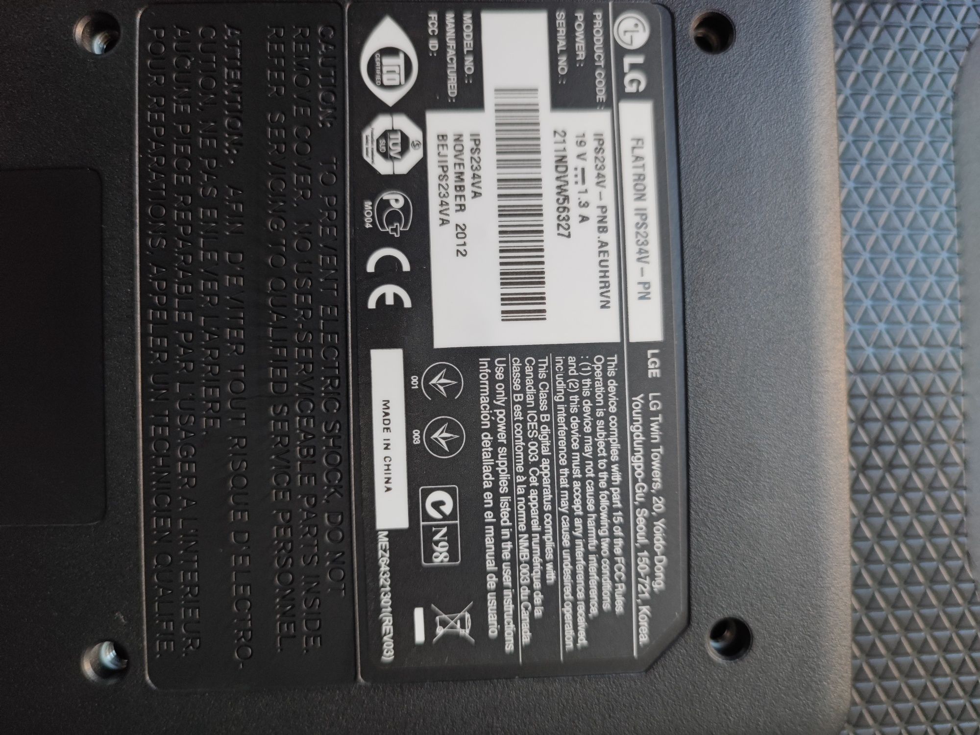 Monitor LED LG 23 cala IPS234V-PN