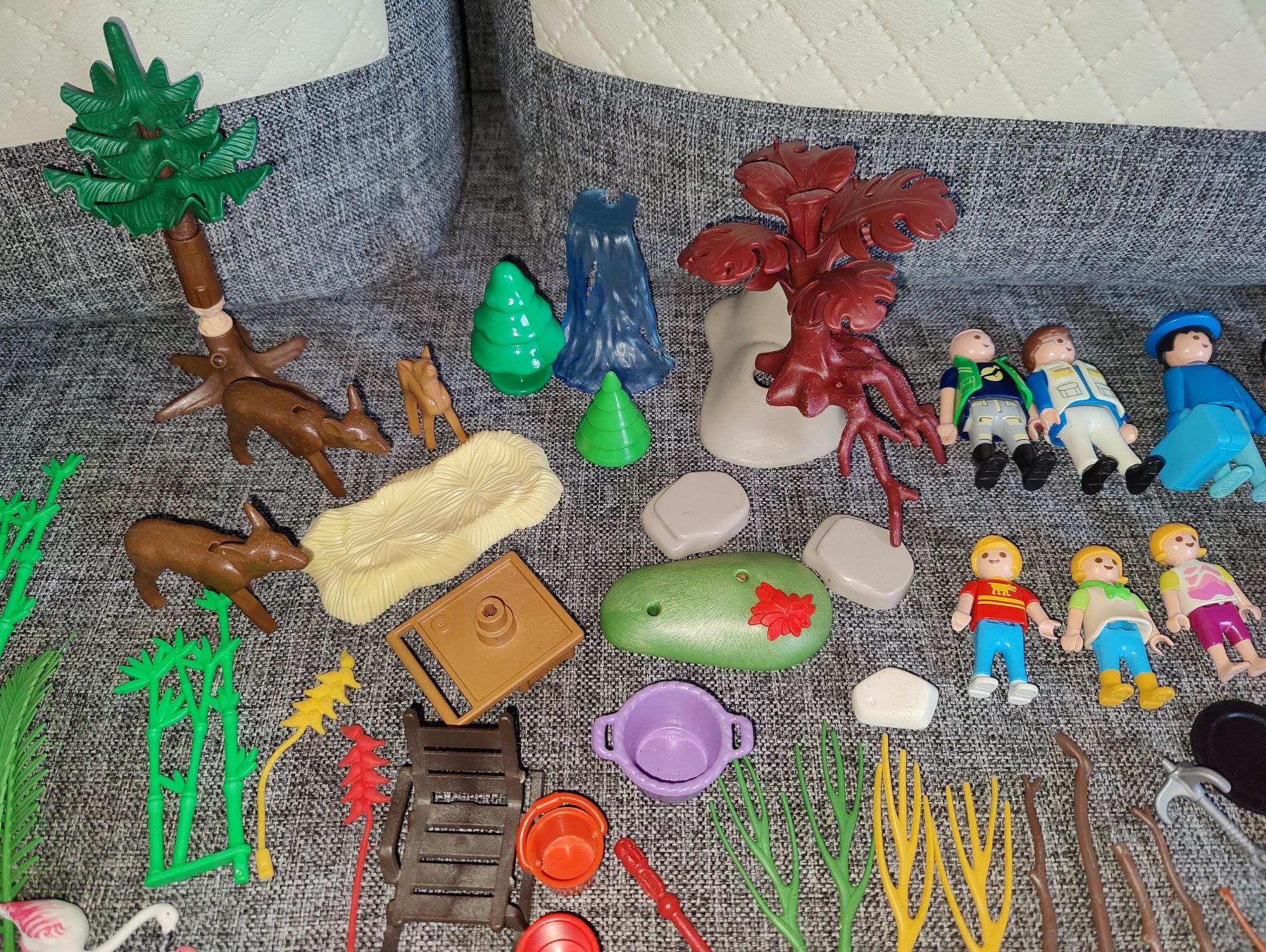 Playmobil- duży zestaw-las,wyprawa,łowienie ryb,leśne zwierzęta,syrena