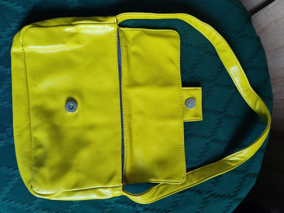 Torba limonkowa damska na ramię