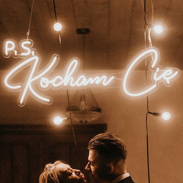 PS Kocham cię ledon neon napis led