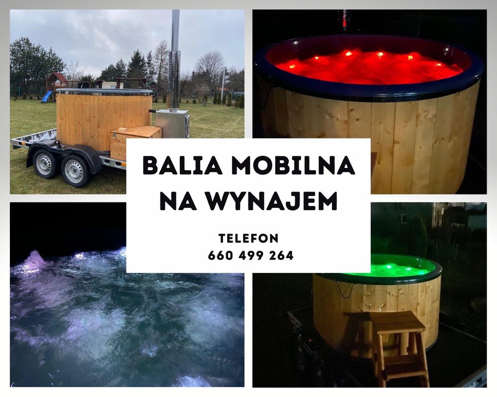 Mobilna Sauna, bania mobilna, jakuzzi, spa wynajem