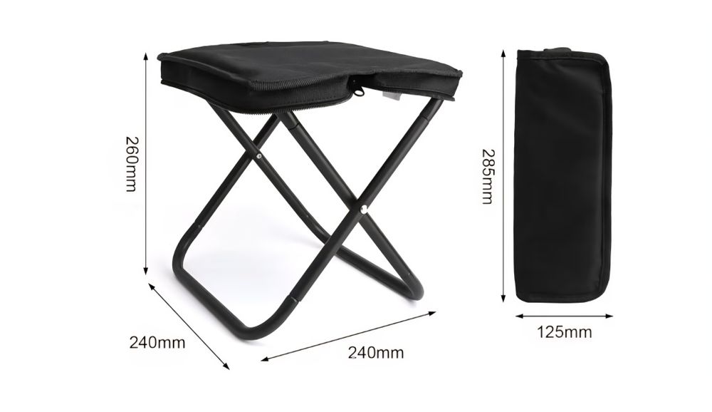 Krzesełko wędkarskie - turystyczne - składane w etui