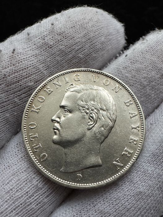 3 марки 1909 року Баварія Отто