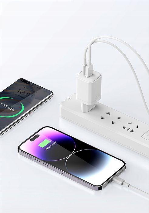 Mocna Szybka Ładowarka Sieciowa Usb-C Typ C Usb 33W Qc3.0 Pd Zasilacz