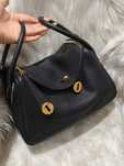Hermès Lindy 26, bolsa transversal de couro, nova em folha