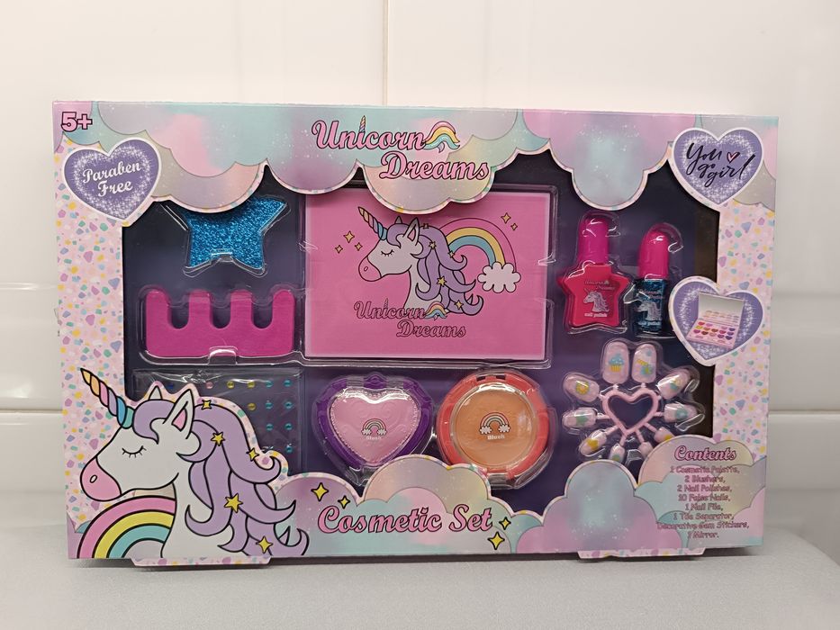 Cosmetic Set para Criança. Unicórnio. Selado