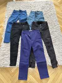 5 par spodni rurki jeansy ZARA XS