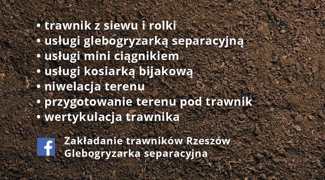 Zakładanie trawnikow z Rolki lub siew  Glebogryzarka Separacyjna