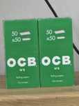 Bibułki 100 szt. OCB No.8 Zielone -2 opakowania)