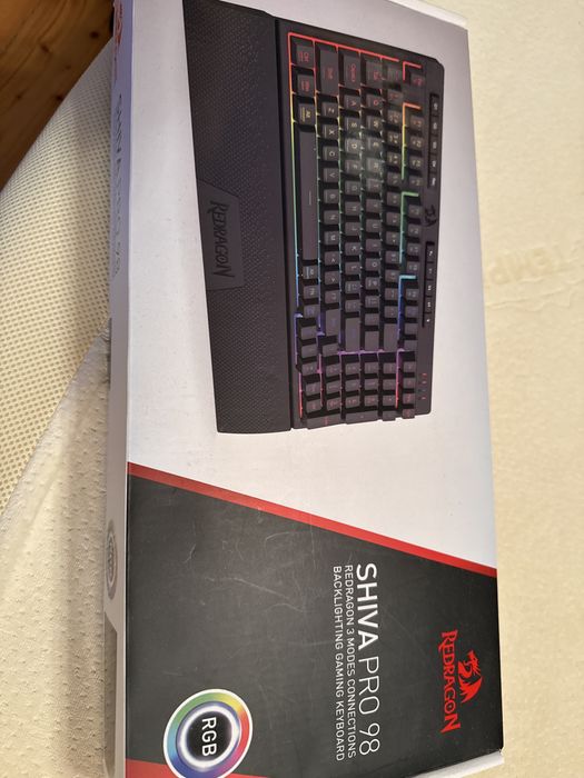 Klawiatura rgb shiva pro 98 redragon 3 modes nowa