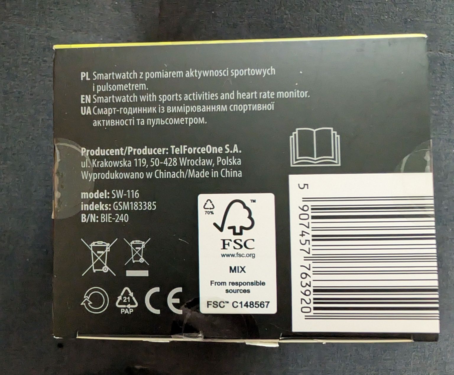 smartwatch Forever SW-116 zielony NOWY