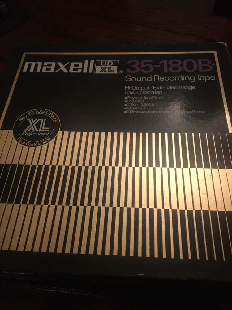 Maxell UDXL taśma magnetofonowa i szpula alu 10.5”