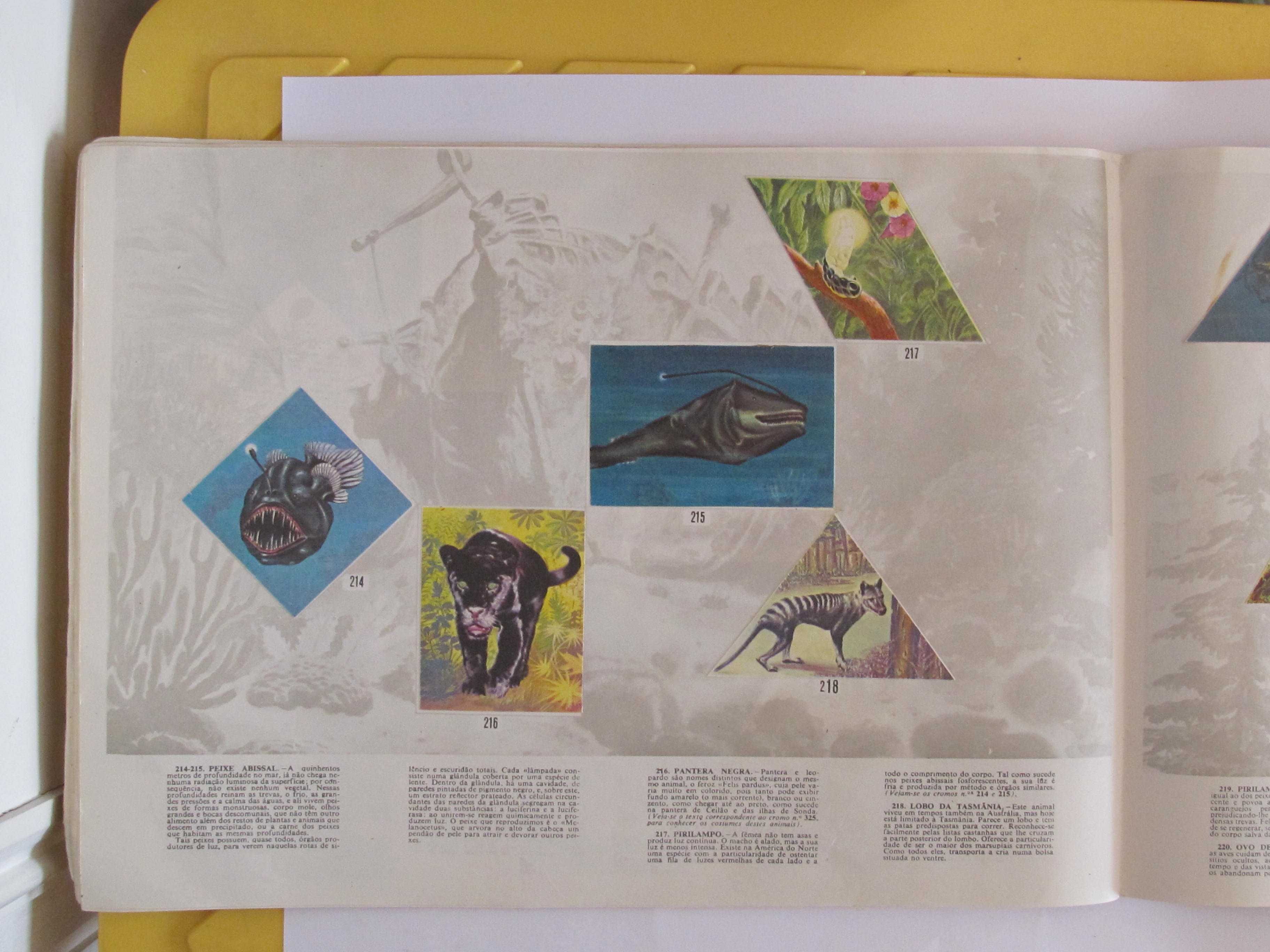 caderneta completa - Segredos do Mundo Animal, APR, 1970