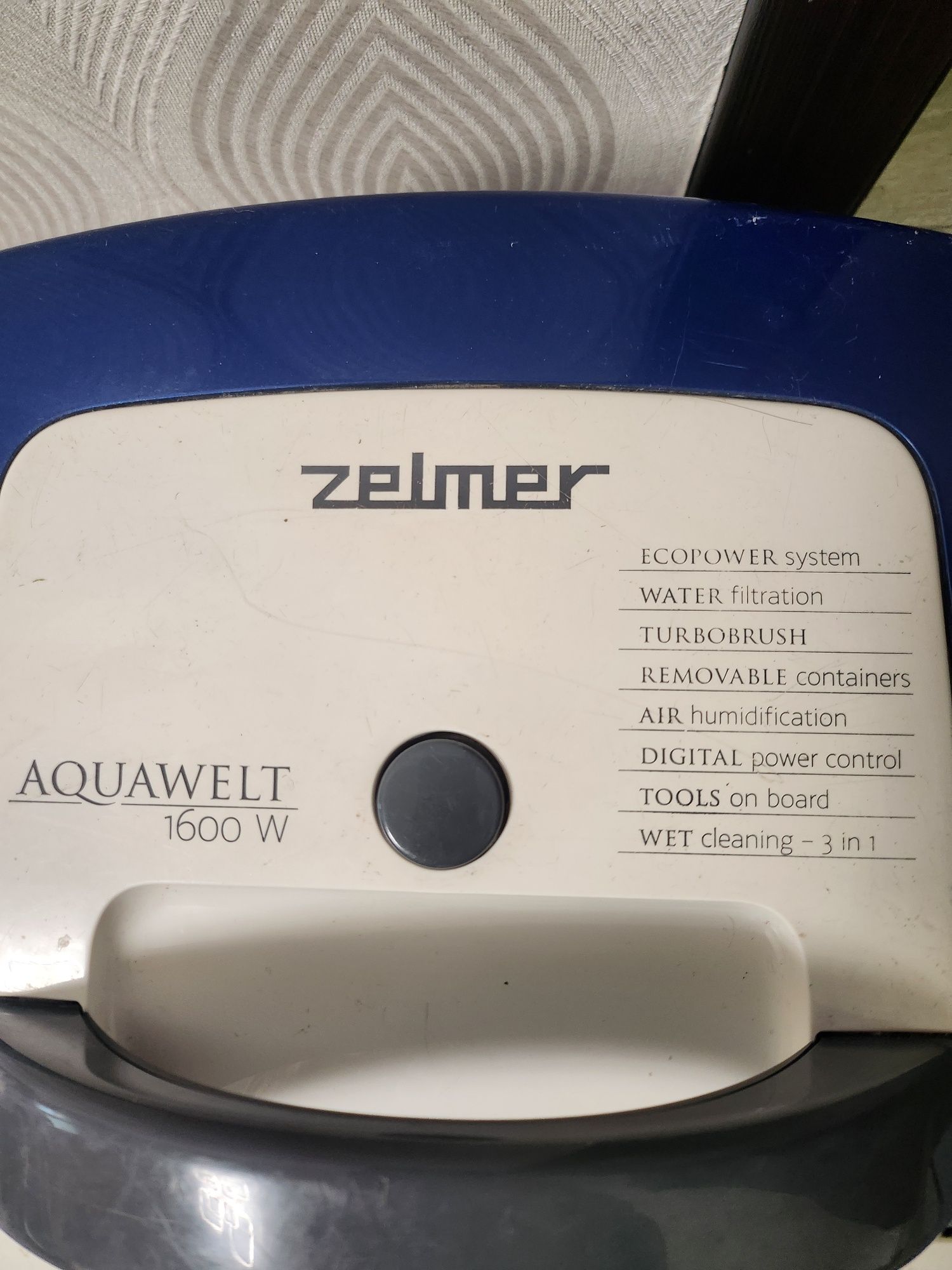 Миючій пилосмокт .Zelmer aquawel 1600t