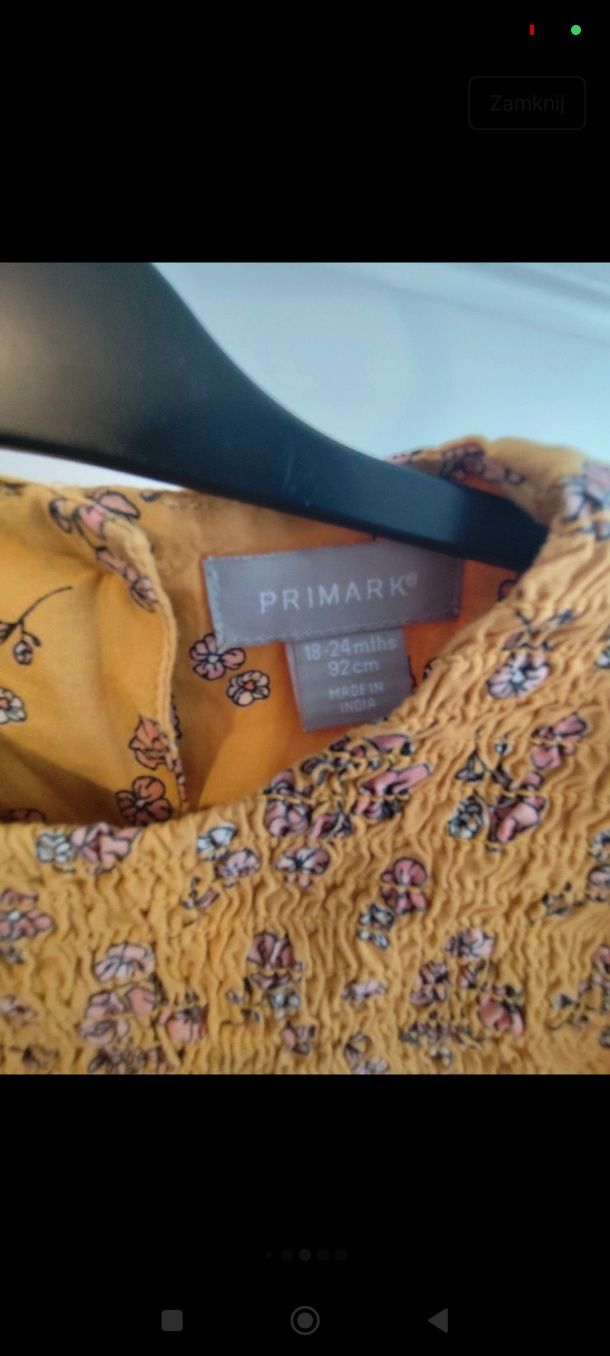 Turniczka dla dziewczynki Primark r.92