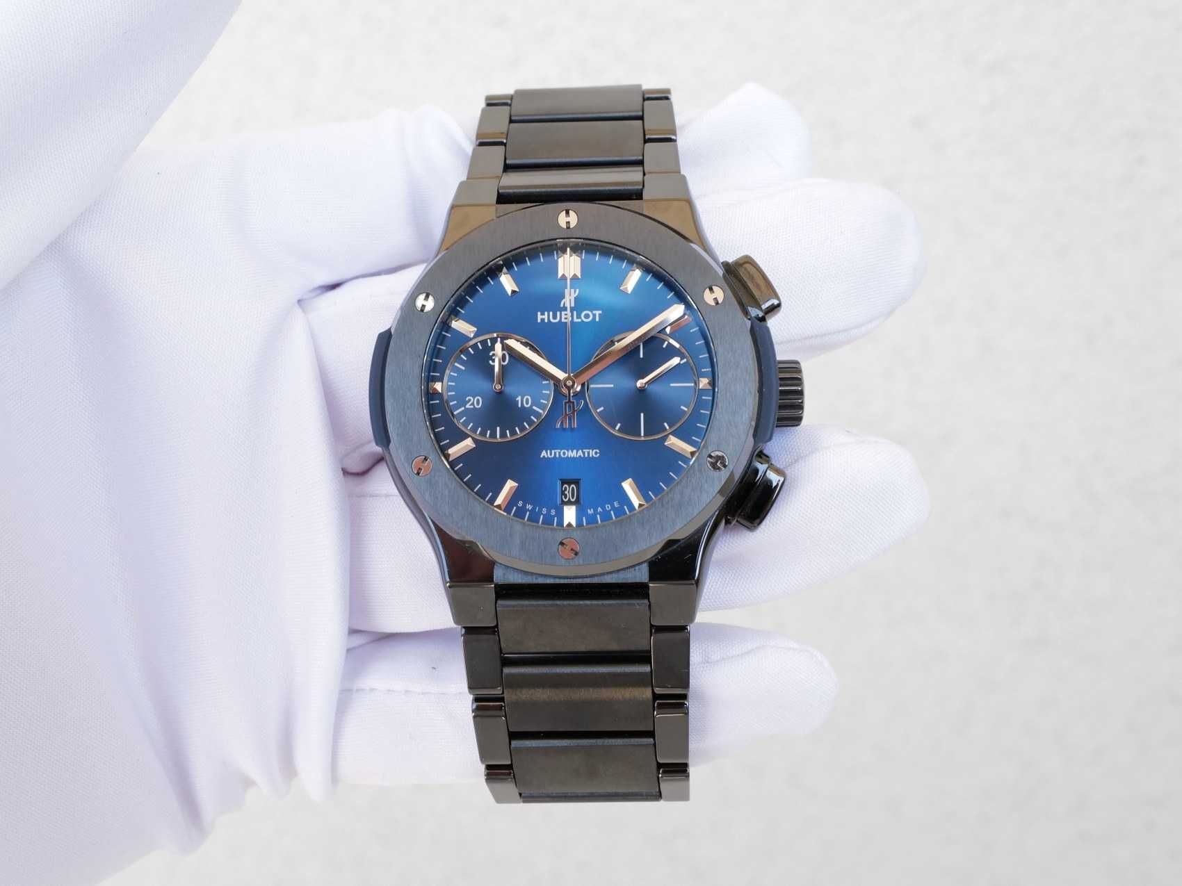 Hublot Classic Fusion 45mm Chronograph Ceramic Blue