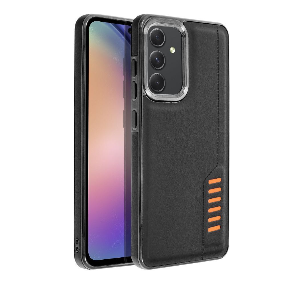 Etui Case Plecki Milano Do Samsung A52 / A52S 5G Czarny + Szkło 9H