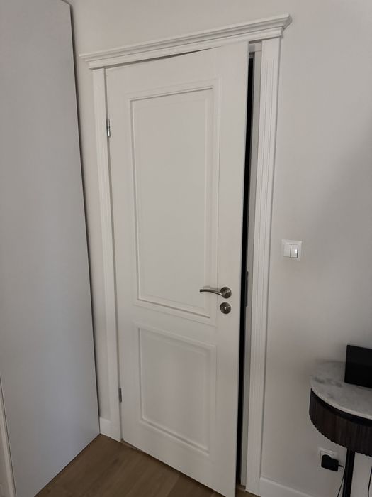 Drzwi biale drewniane 2 szt.