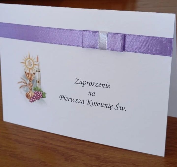 Zaproszenia na komunię
