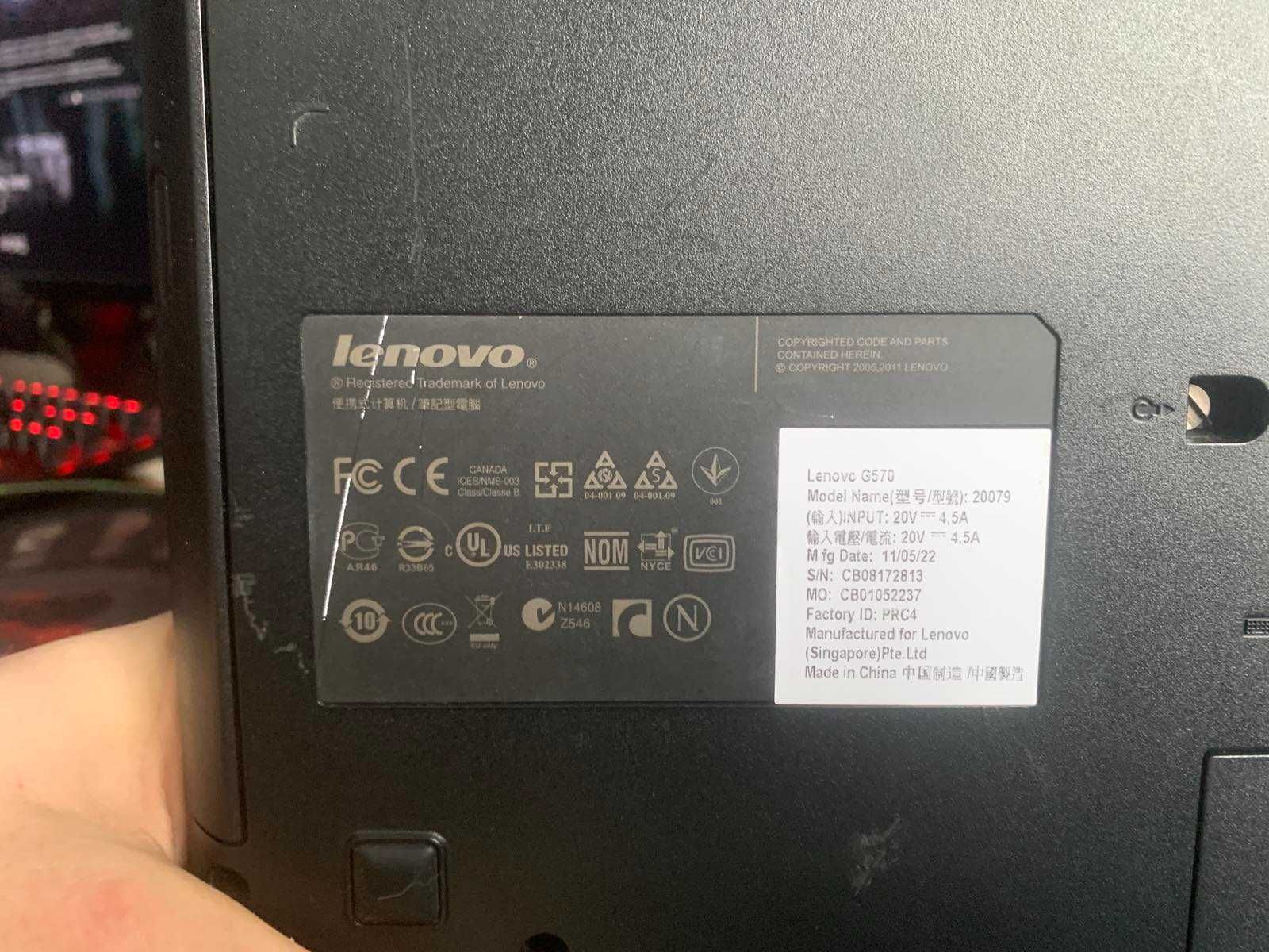 Продам Ноутбук  Lenovo G570