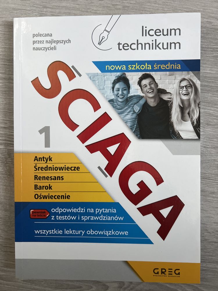 GREG - Ściąga j. polski - klasa 1 szkoła średnia