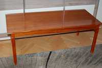 Stół kawowy, wys.50 cm, blat 55 x 126 cm - odkręcane nogi - PRL