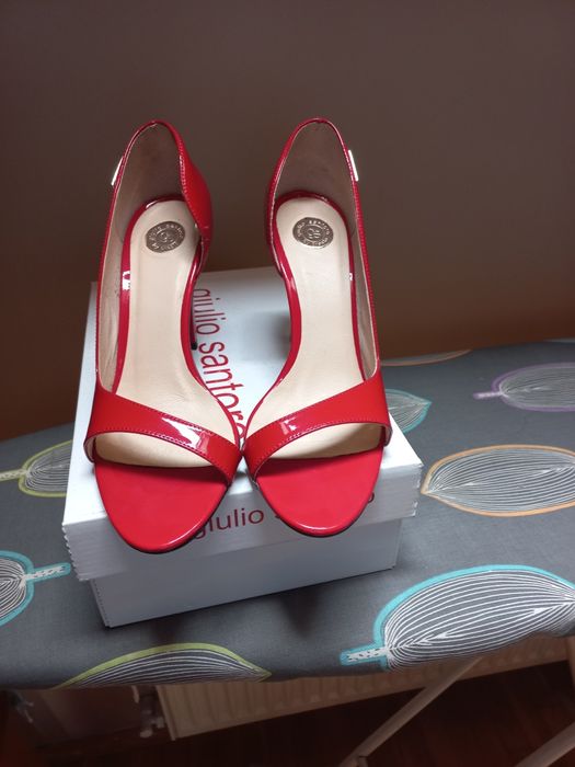 Nowe skórzane szpilki Giulio santoro 37