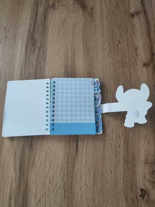 Uroczy notatnik Lilo i Stitch kawaii notes z zakładkami i rzepem