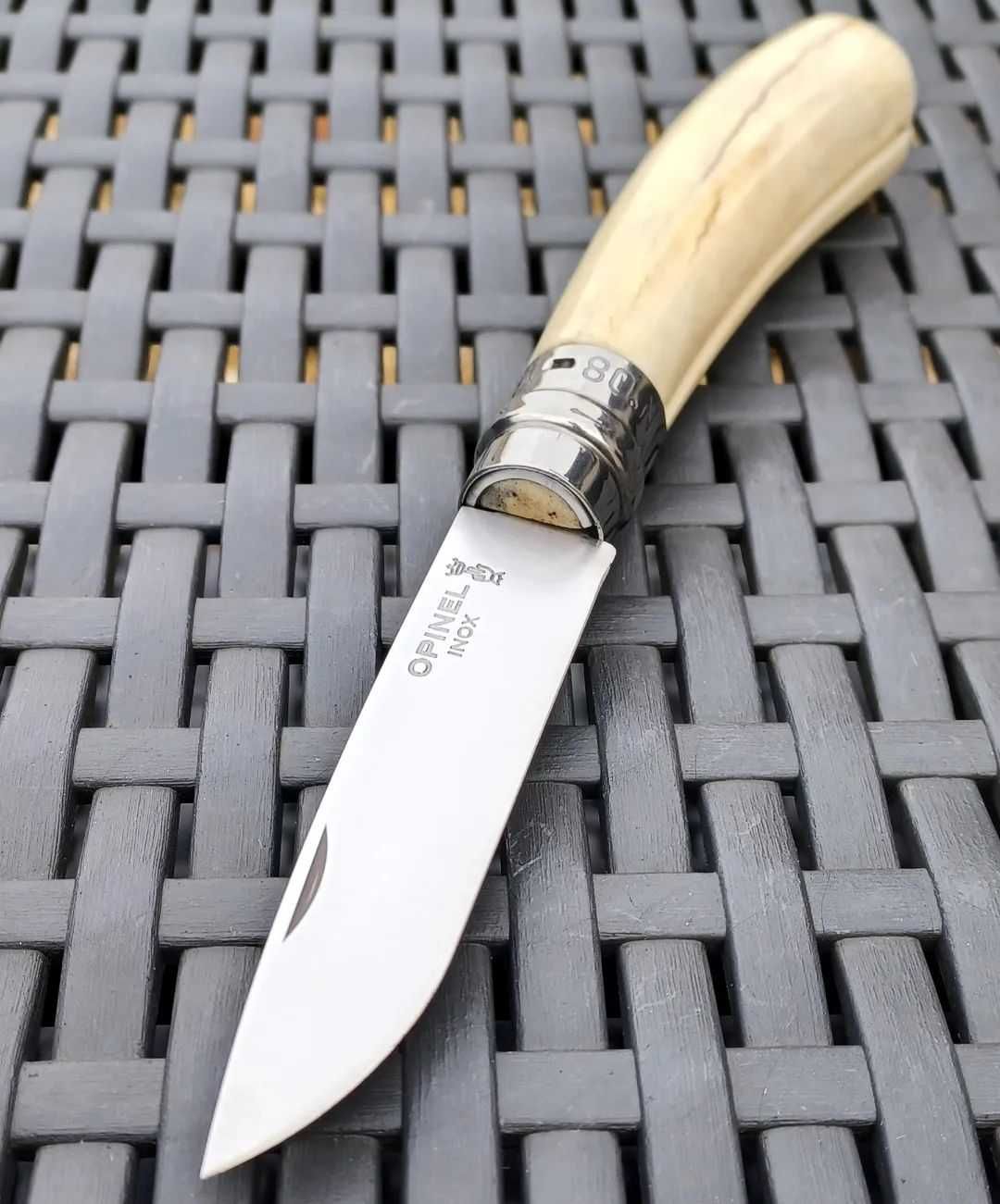 Садовый нож Opinel Jardin №8 Inox складной ручка дерево бук нержавейка