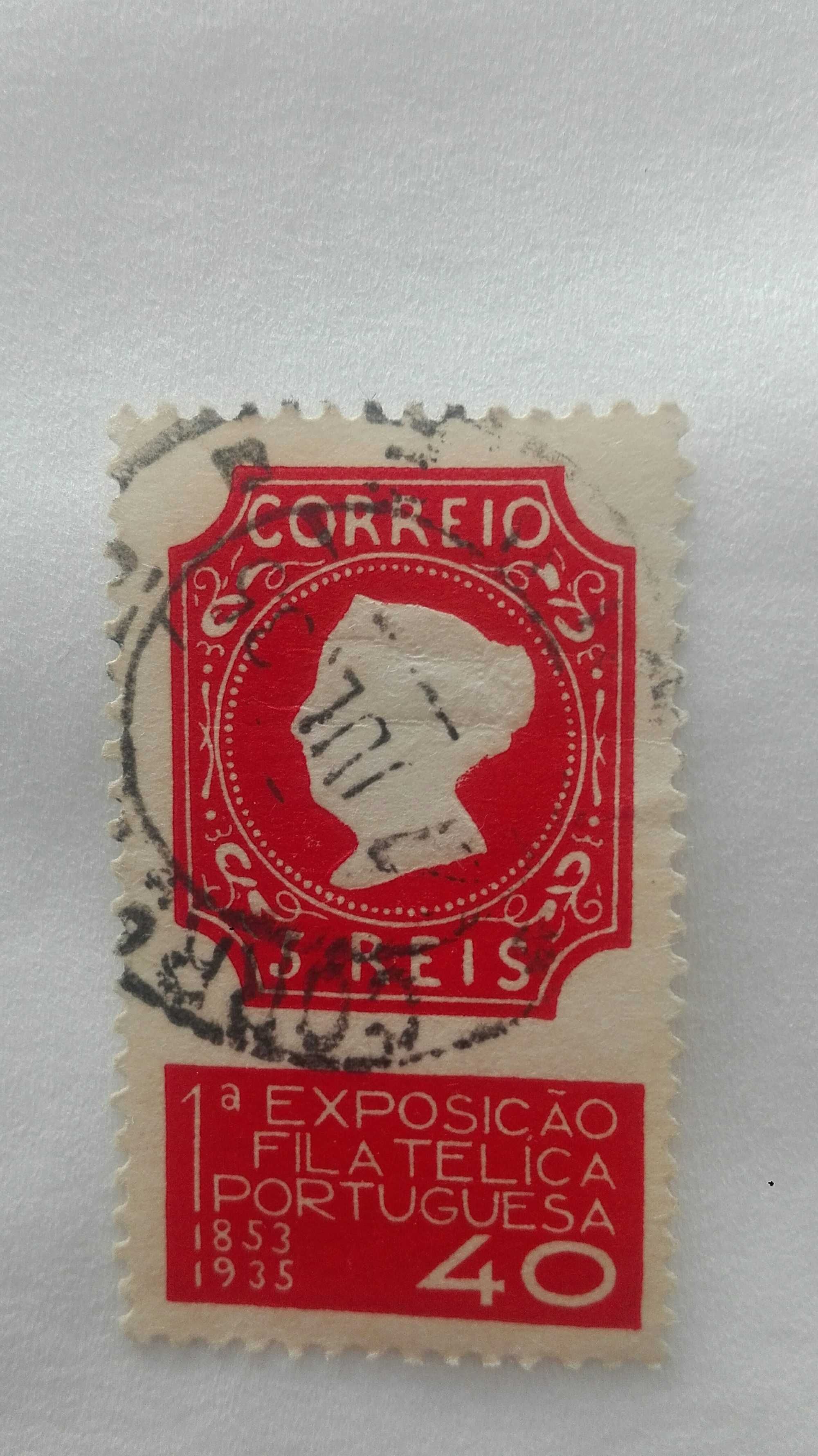 Selo 1°exposição filatelica Portuguesa 1935