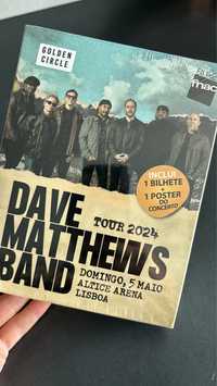 Dave Matthews Band - 2 bilhetes golden circle