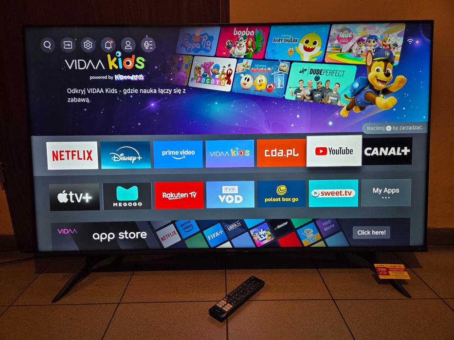 (3366/25) Smart TV HISENSE 55" LED 4K / A6 Model 55A6BG / VIDAA DOLBY